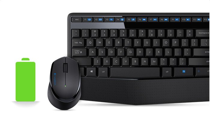 Long battery life - Wireless Gaming Keyboard and Mouse
