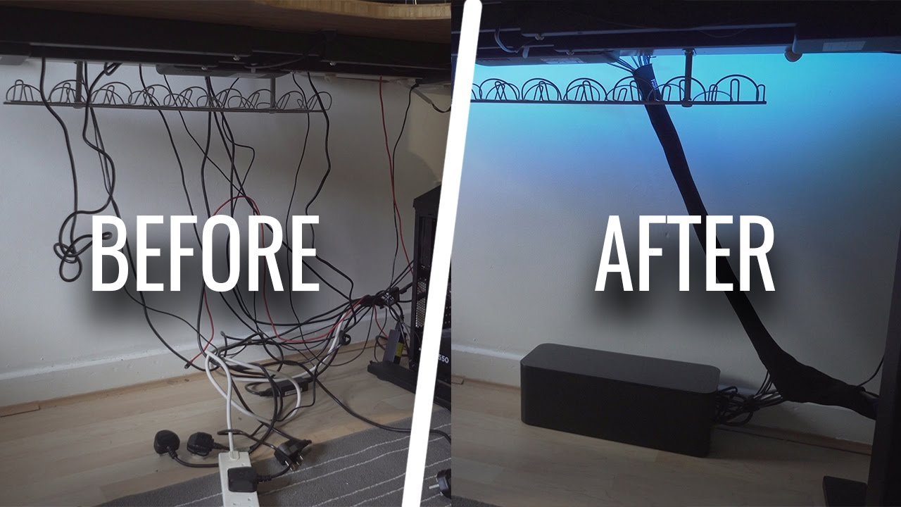 Cable Management Systems - Gaming PC Desk Accessories
