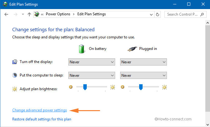 Adjusting Power Settings