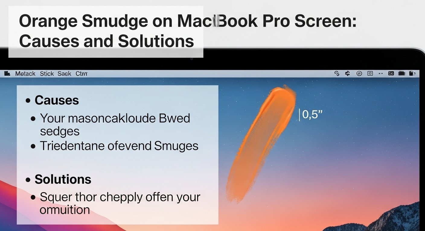 Orange Smudge on MacBook Pro Screen: Causes and Solutions